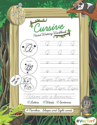 Cursive Handwriting Workbook For Kids Ages 812 Cursive Letter Tracing Practic...