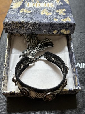 Christian Dior J'ADIOR Black and White Embroidered Friendship