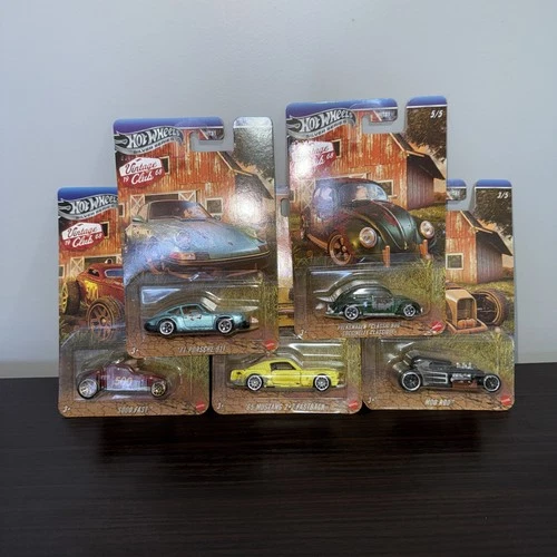2026 Hot Wheels Complete Set Lot Of 5 Silver Series Vintage Club 1968 (HW5)