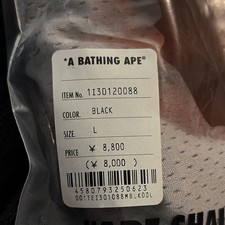 A Bathing Ape BAPE Men's Mesh Polyester Shorts L Gray Baby Milo Drawstring