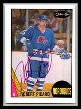 1987-88 O-Pee-Chee #248 Robert Picard Autographed IN PERSON