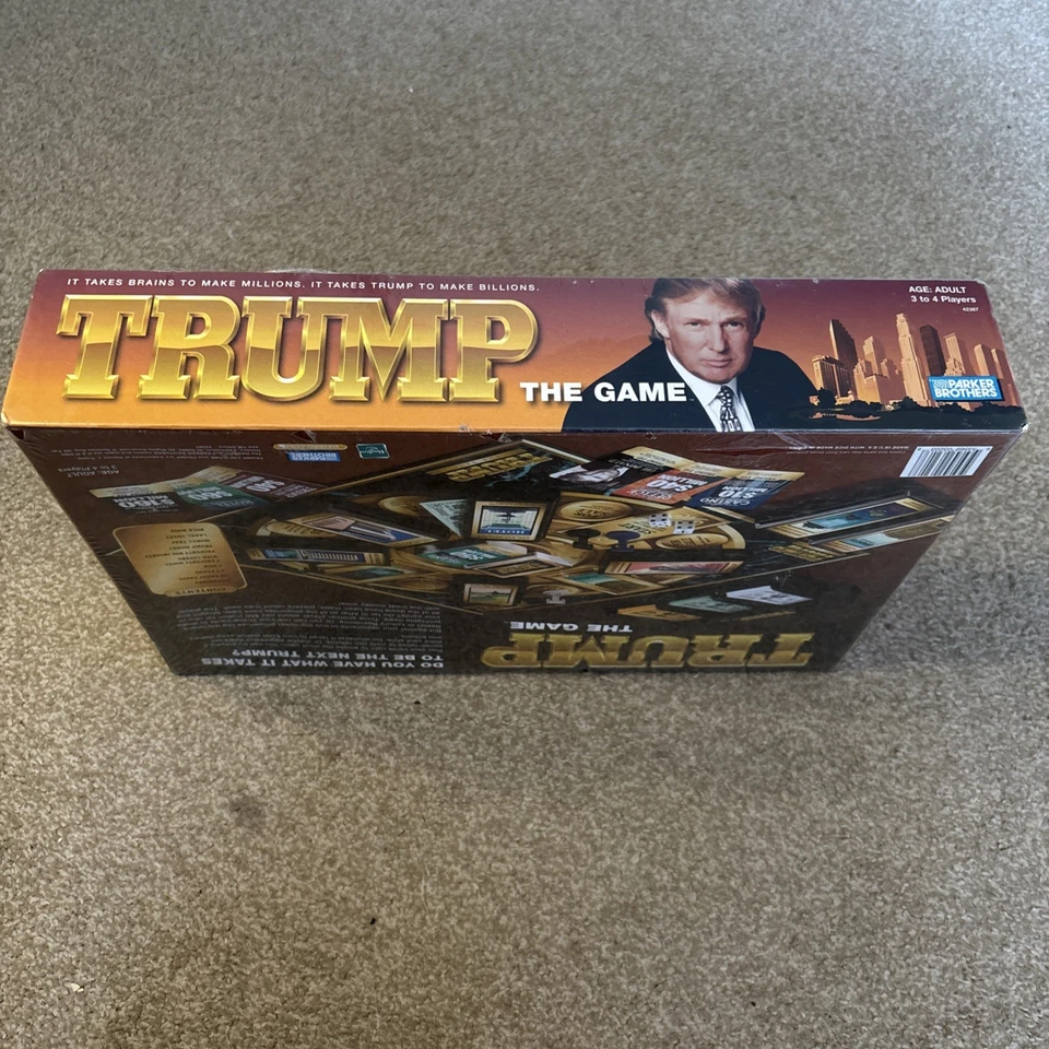 Donald Trump The Board Game Complete 2004 Vintage Parker Brothers - New & Sealed - Image 4 of 4