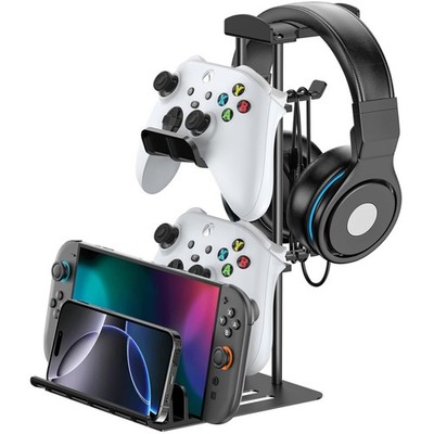 Gaming Headset Stand, Universal, Aluminium, Cable Management, Black