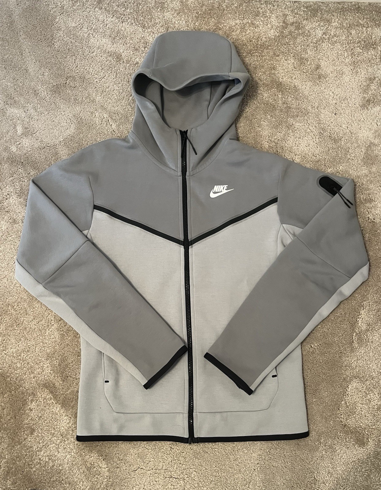 Nike Tech Fleece Zip-Up Hoodie Men’s - Smoke Grey - XS - RRP £100 Nike Exclusive