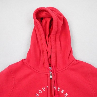 Hollister Hoodie Mens Large Red Southern California Full Zip