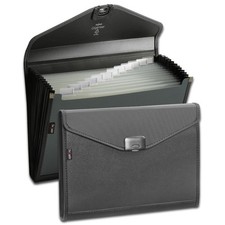 Snopake A4 Zeon Charcoal 13-Part Expanding Organiser