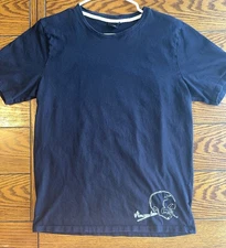 VTG Van Gogh Museum Amsterdam T-Shirt Size M Black Embroidered Skull Graphic