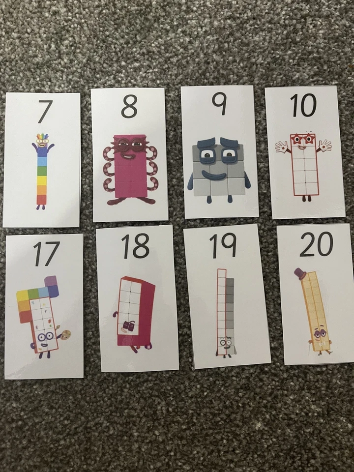 Numberblocks 1-100 flashcards - Image 3 of 3
