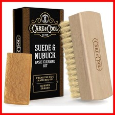 Suede Nubuck Care Set - 100 Hog Hair Brush Rubber Eraser Included