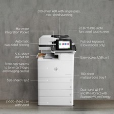 HP Color LaserJet E87650z Print Copy Scan MFP...
