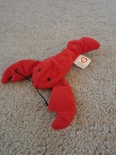 TY Beanie Baby - PINCHERS the Lobster - Stuffed Animal Toy 1993 Retired