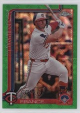 2025 Topps Chrome Logofractor Edition Green Refractor 46/99 Ty France #228 5i3