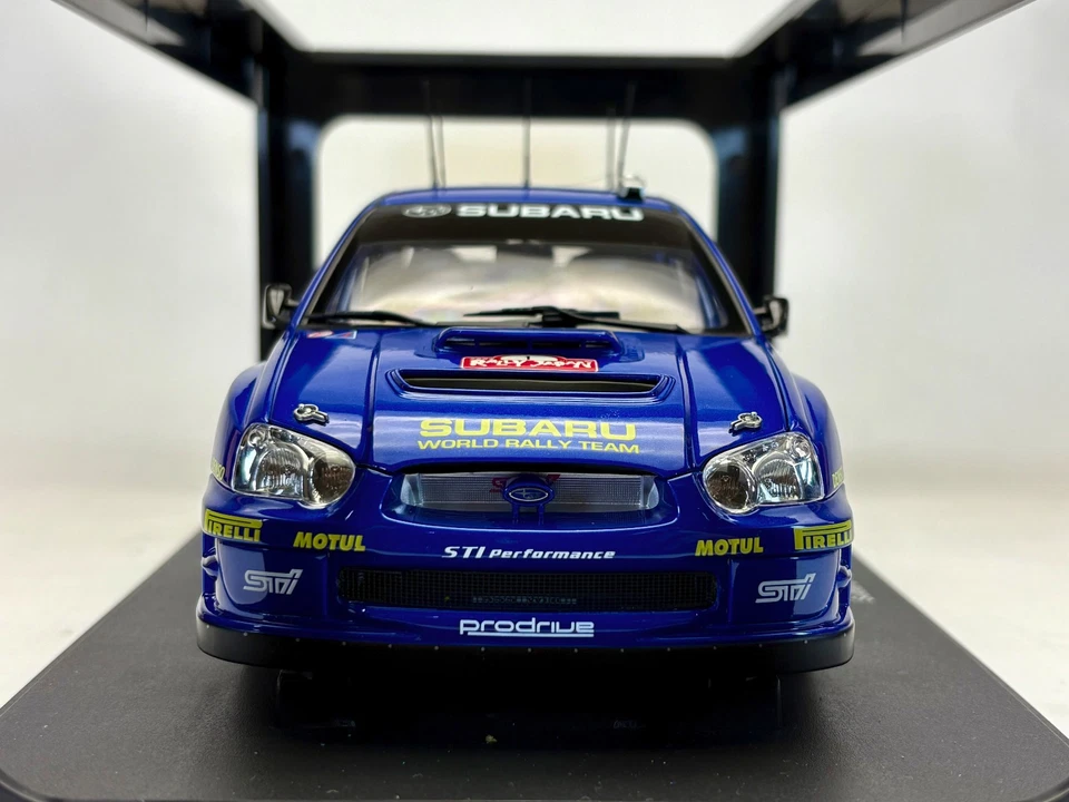 1:18 AUTOart Subaru Impreza WRX WRC 2004 Solberg #1 Winner Rally Japan 80492 - Image 4 of 4