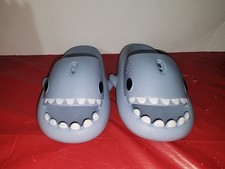 Brand New Size 6 Fun Shark Slides Water Kids Thick Sole Non Slip Shower