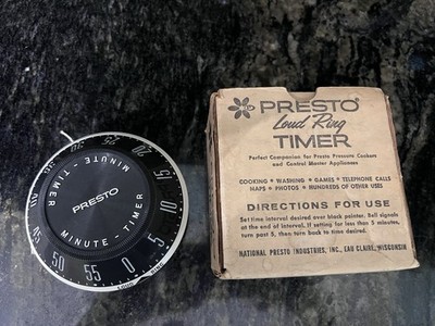 Presto Loud Ring Timer, Antique, Presto Industries Claire, Wisconsin ￼