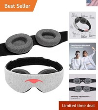 Manta Maximum Blackout Sleep Mask - Adjustable  Zero Eye Pressure