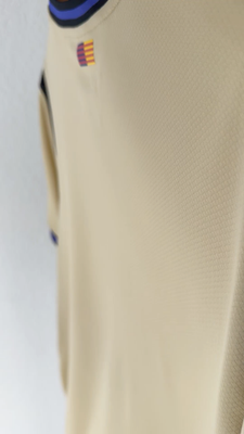 FC Barcelona 2025/26 Away Jersey Nike Dri-FIT Gold Beige Spotify