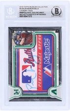 Paul Goldschmidt Diamondbacks Signed 2018 Topps Museum #MM-PGO #1/1 BAS Card