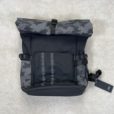 NWT Oakley Utility Rolled Up Backpack Black Blackout Reflective One Size