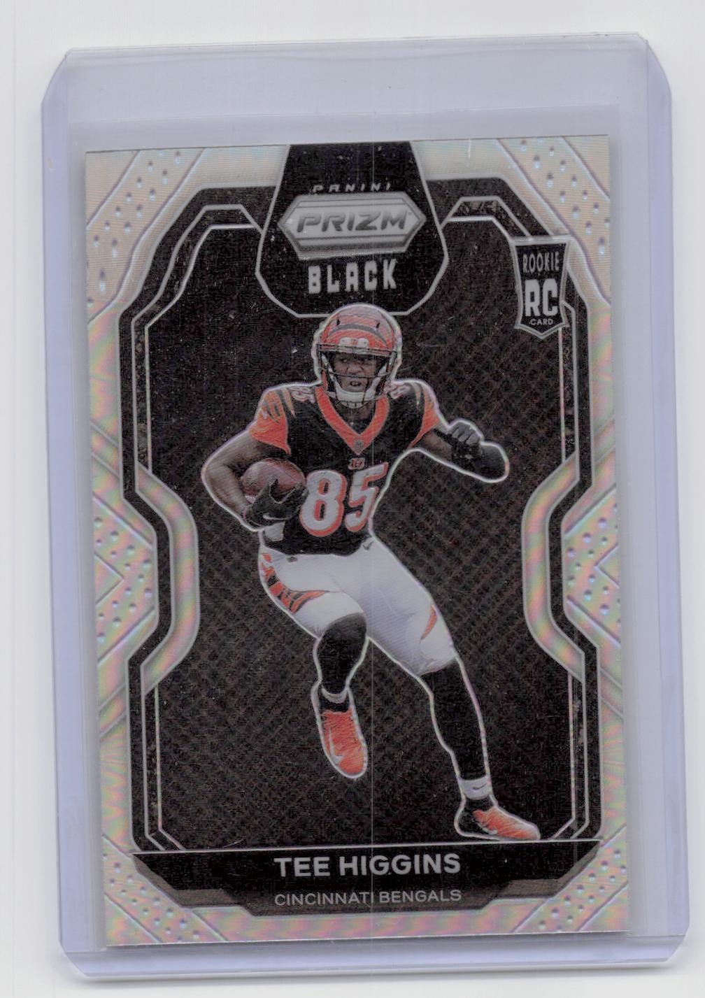 2020 Panini Chronicles #PB-10 Tee Higgins Prizm Black Silver
