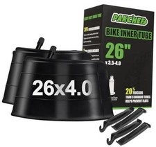 Heavy Duty 20x4.0, 26x4.0 Fat Tire Tube with 26" x 3.5"-4" 2 Pack-26x4.0