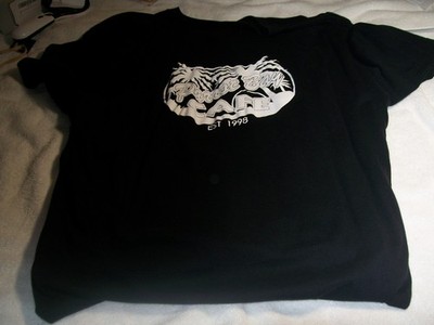 PARROT BAY CAFE B&W GRAPHIC T SHIRT Size L