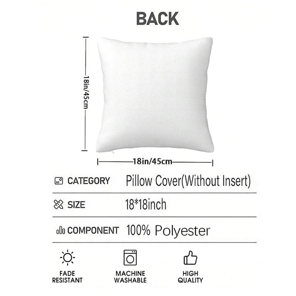 Christmas Throw Pillow Cover Soft Charming Rein Deer New Year 2026 Pillow Case - Image 4 of 4