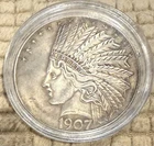 Antique 1907 Liberty Indian Head Ten-Dollars Coin - Great American Commemorative