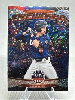 2026 Panini USA BASEBALL STARS & STRIPES H2 DISCO PRIZM FIREWORKS JACOB WILSON