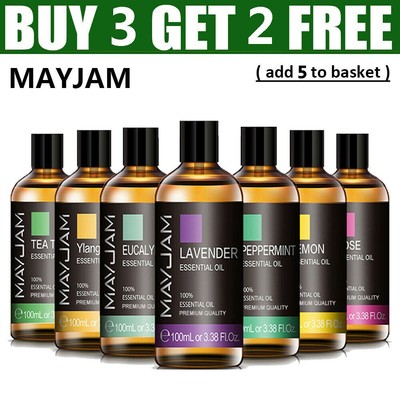 MAYJAM Essential Oils - 3.38 fl oz - 100% Pure & Natural - Therapeutic Grade Oil