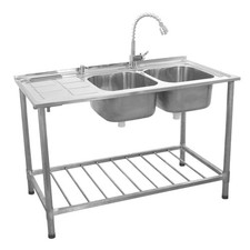 KuKoo Catering Sink Stainless Steel Kitchen Commercial Customer Return UVG