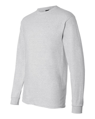 Hanes Mens Long Sleeve Cotton Beefy-T T-Shirt 5186 S-3XL NEW - Picture 11 of 38