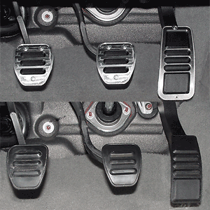 Mustang Billet Pedal Kit Manual Trans - UPR - Fits (05-19 Mustang) - Picture 1 of 1