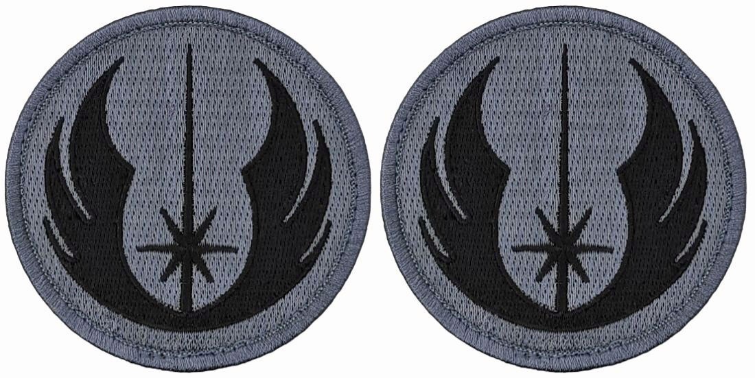 Jedi Order Logo Embroidered Morale Patch || 2PC HOOK BACKING 3"x3"