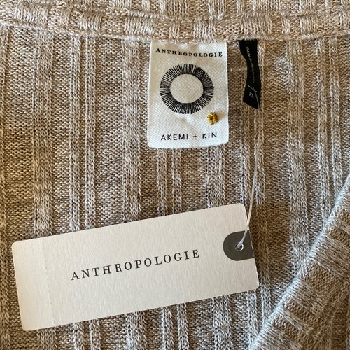 Anthropologie Akemi Kin Women's V Neck Tunic Top Blouse, Rayon Blend XL NWT - Imagen 2 de 11