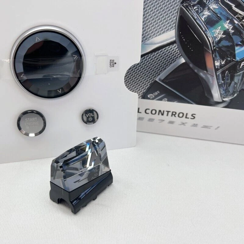 4pcs Crystal Gear Shift Knob Shifter Sticker Fits For BMW ix3 2023 2024 - Image 3 of 4