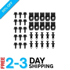 Gooacc 35PCS Engine Splash Shield Guard Bolts & Clips for Infiniti & Nissan