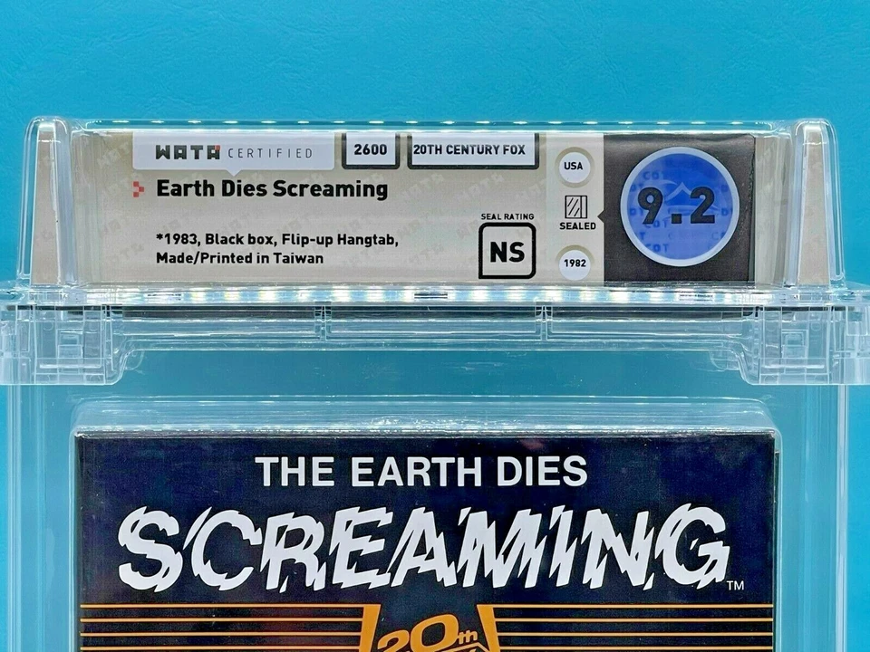 THE EARTH DIES SCREAMING - WATA 9.2 ** Atari 2600 ** NEW 20th Century Fox - Image 3 of 4