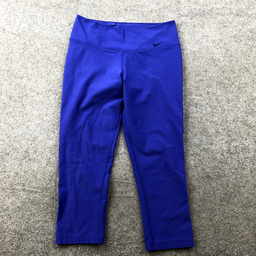 Nike Leggings Womens Small Blue Compression Dri Fit Gym Recycled - Foto 1 di 10