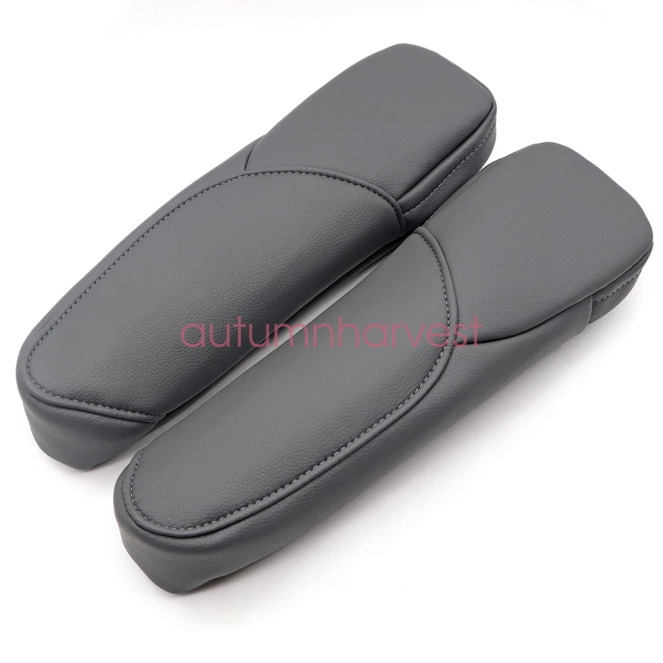 Cubierta de reposabrazos de asiento delantero gris oscuro para Honda CR-V CRV 2007-2009 PU Foto 4 de 4