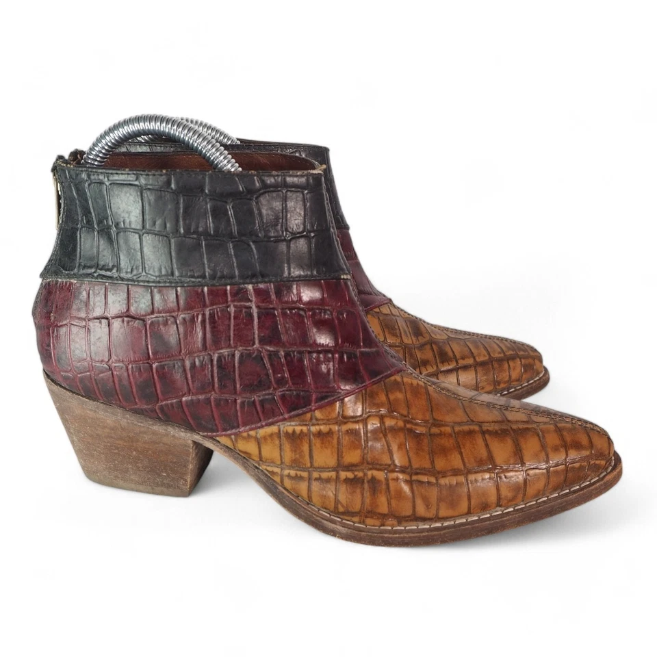 Farylrobin x Free People Tryst Botines de Cuero 'Combo Negro' Para Mujer 8 Foto 4 de 4