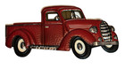 NEW Red Metal Pickup Truck Farmhouse Rustic Decor Vintage Style Wall Art Hanging