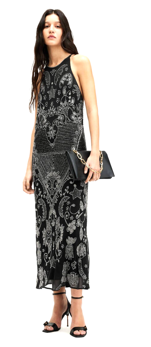 all saints glitter dress White Sequin Mini main image 1