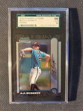 1999 Bowman Chrome AJ BURNETT  RC SGC 98 GEM
