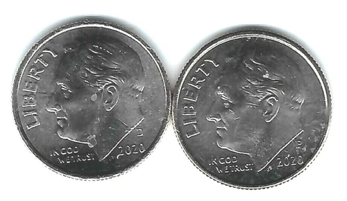 2020-P + D Uncirculated Roosevelt Dimes Both Business Types!