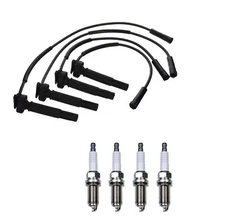 Denso Wire Set 7mm & 4 U-Groove Spark Plugs 0.044 Kit For Subaru 2.5 H4