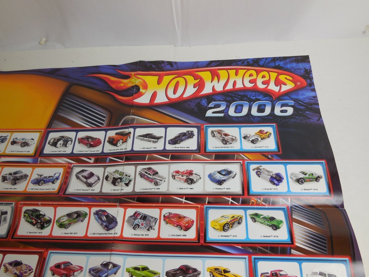 HOT WHEELS HOW TO COLLECT POSTER Mattel 24