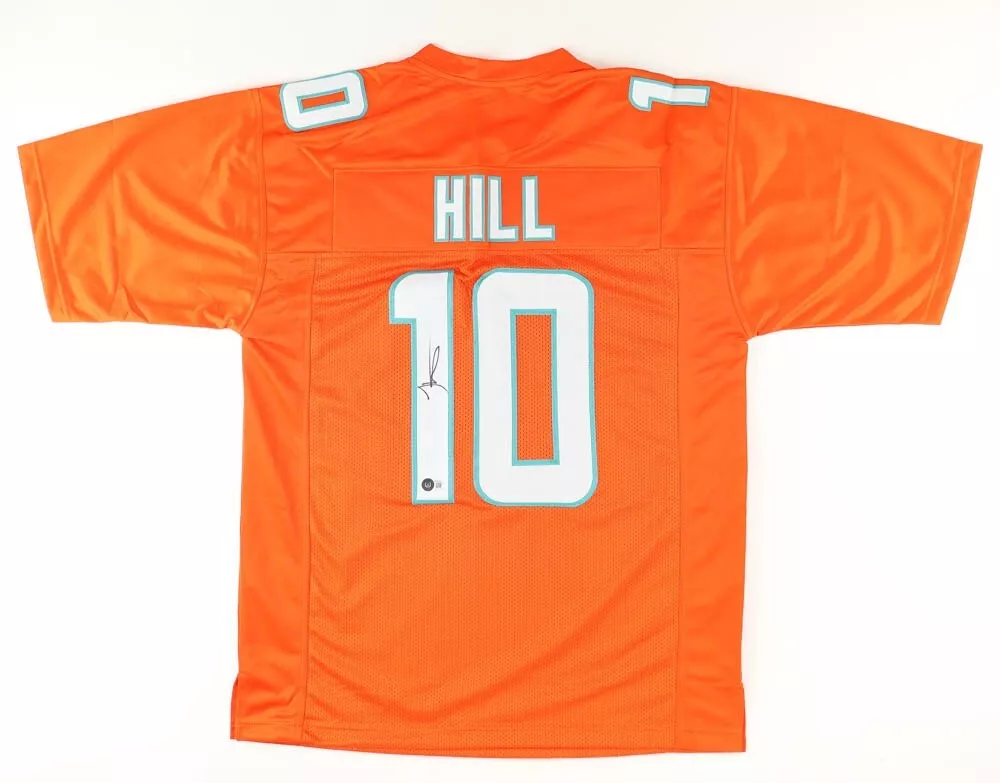 tyreek hill signed jersey dolphins