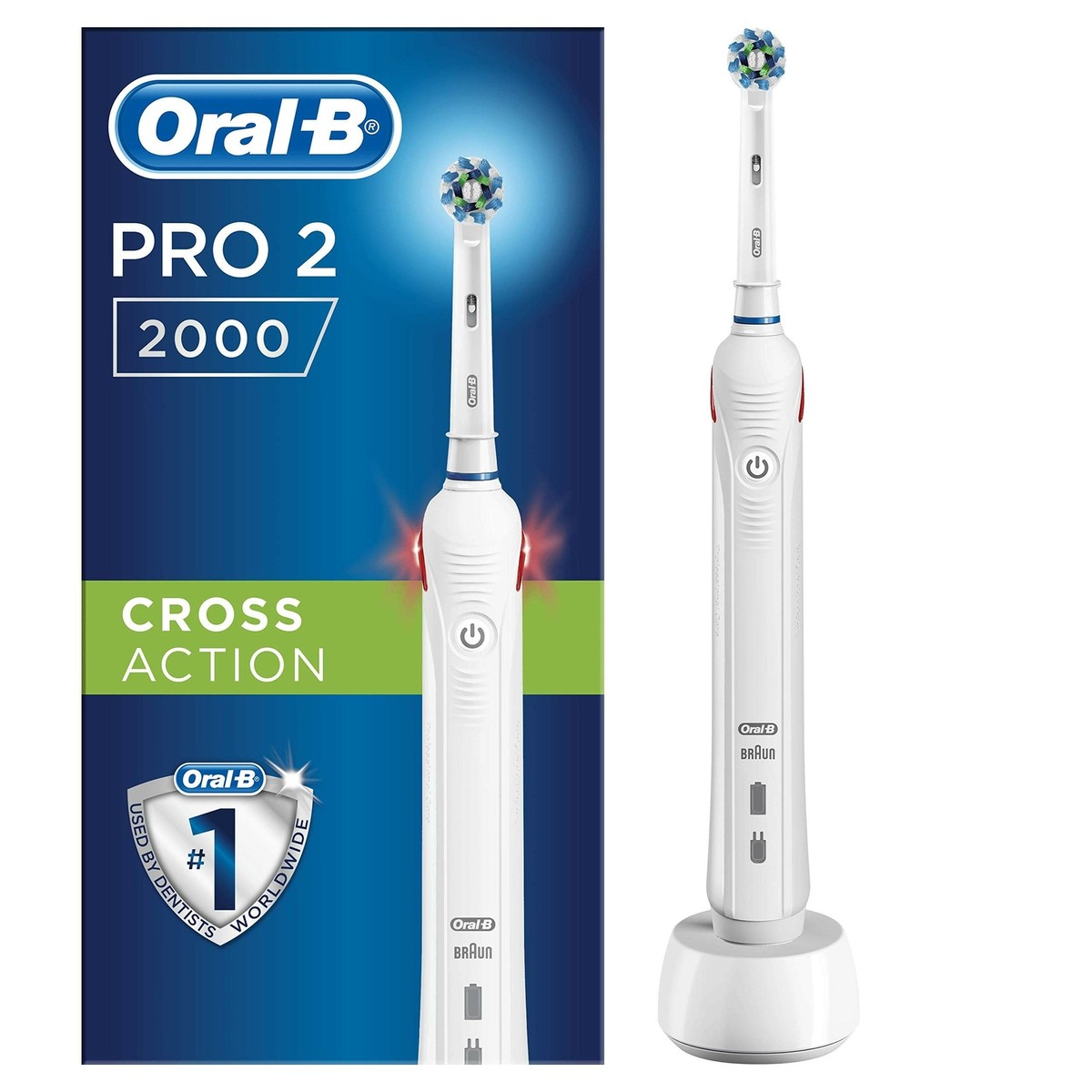 Toothbrush Cepillo Electrico Oral B Pro 2500 Cross Action Cepillo