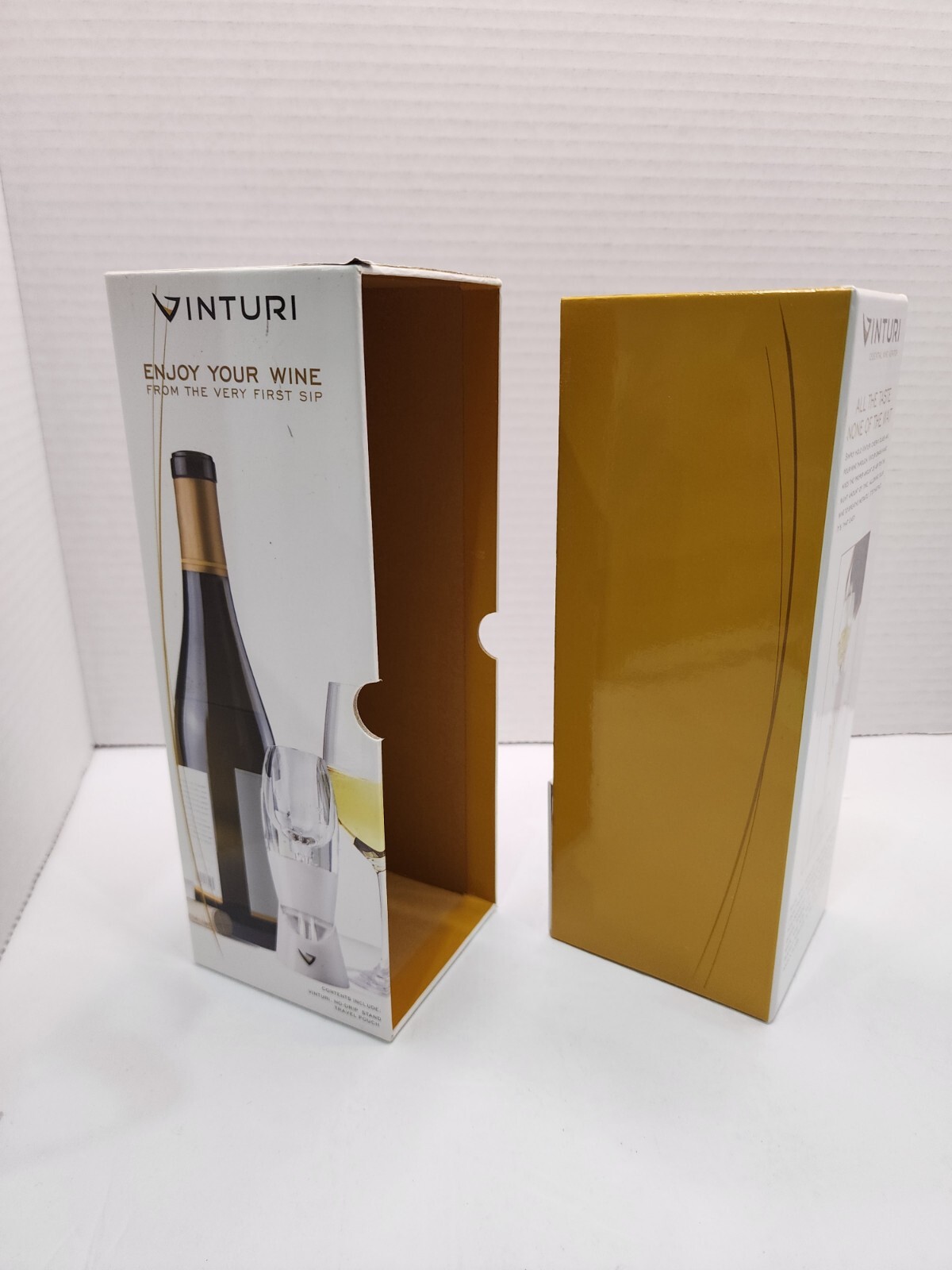 VINTURI WHITE WINE ESSENTIAL AERATOR With No drip stand and travel